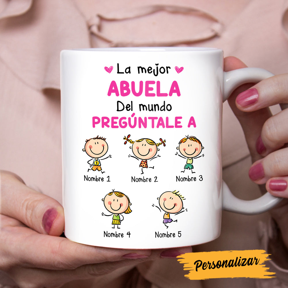 Personalized Grandma Mom Abuela Mama Spanish Mug Personalized Grandma Mom Abuela Mama Spanish Mug