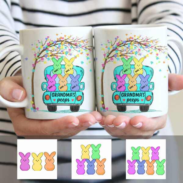 Personalized Grandma Peeps Easter Mug