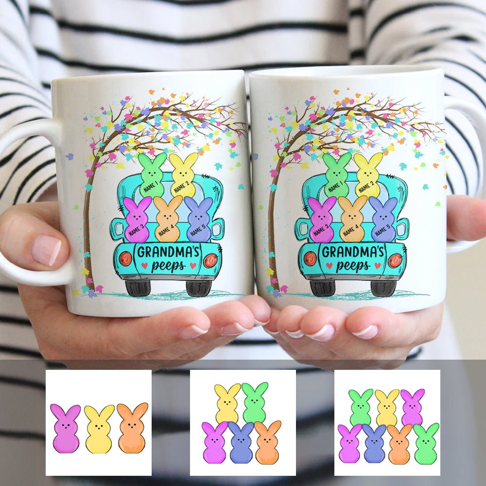 Personalized Grandma Peeps Easter Mug Personalized Grandma Peeps Easter Mug