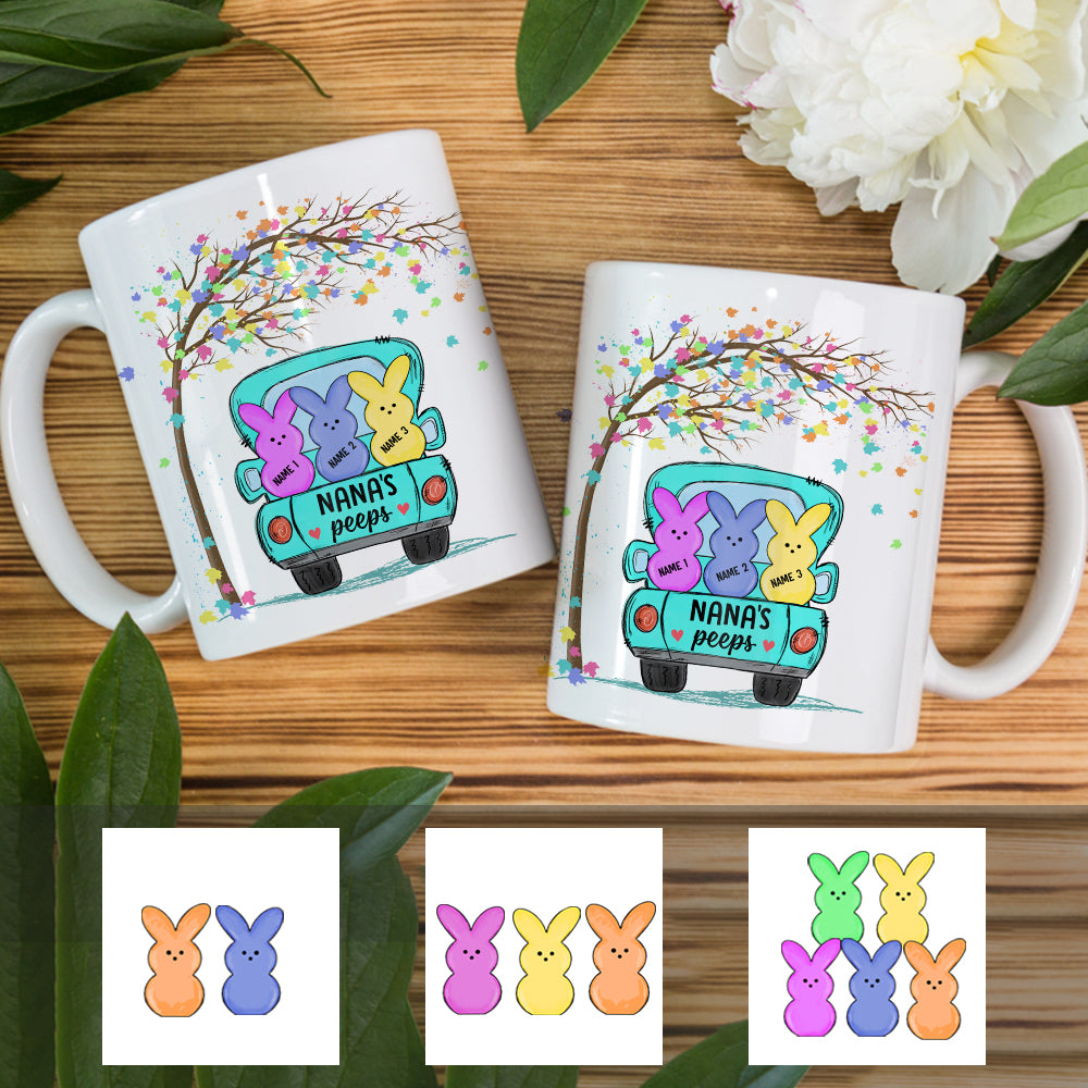 Personalized Grandma Peeps Easter Mug Personalized Grandma Peeps Easter Mug