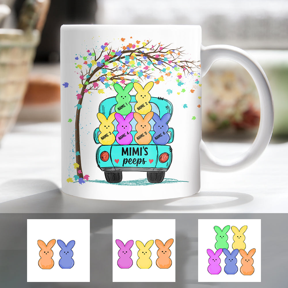 Personalized Grandma Peeps Easter Mug Personalized Grandma Peeps Easter Mug