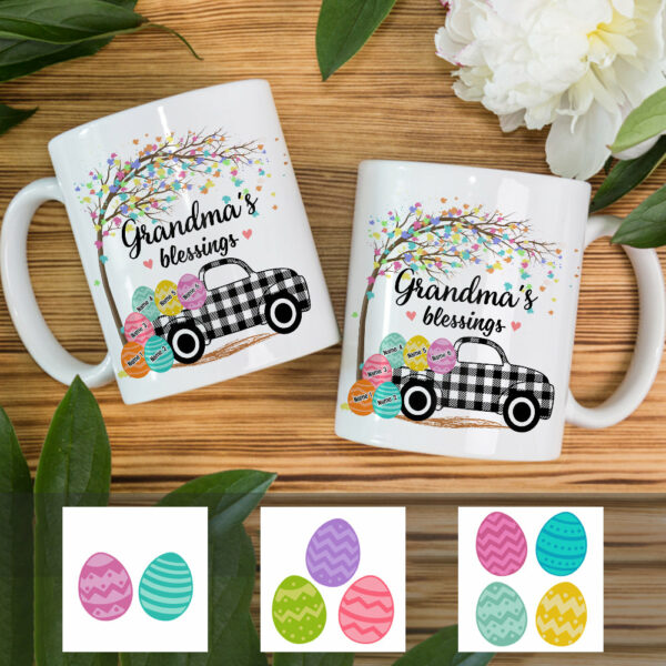 Personalized Grandma Peeps Easter Truck Mug