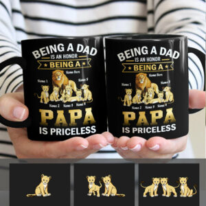 Personalized Grandpa Lion Mug