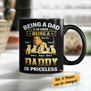 Personalized Grandpa Lion Mug