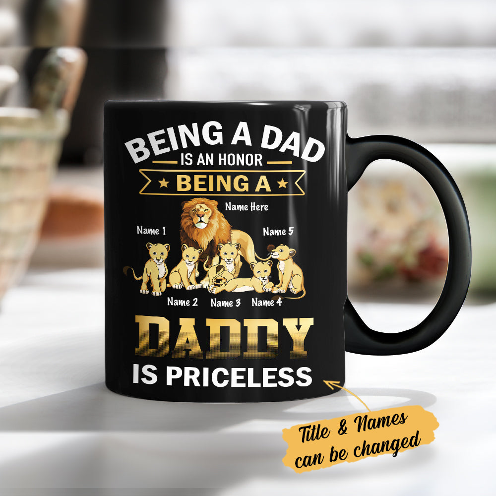 Personalized Grandpa Lion Mug Personalized Grandpa Lion Mug
