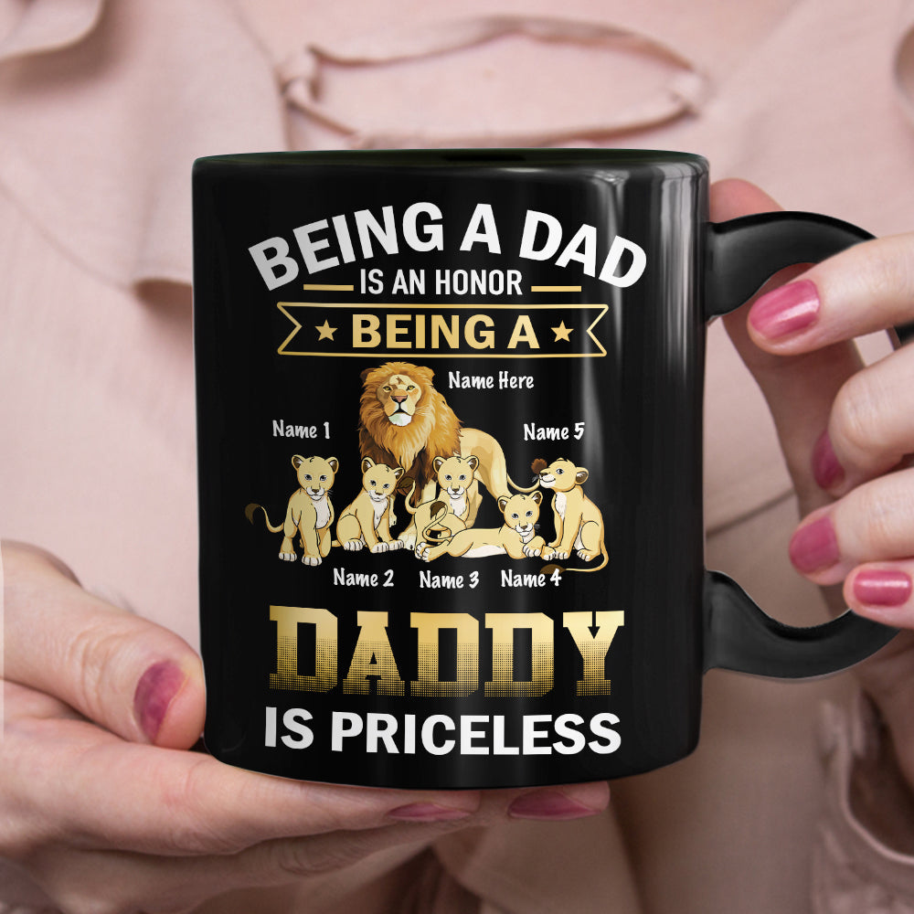 Personalized Grandpa Lion Mug Personalized Grandpa Lion Mug
