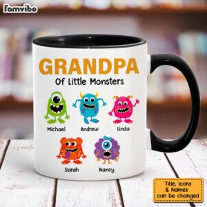Personalized Grandpa Of Monster Mug