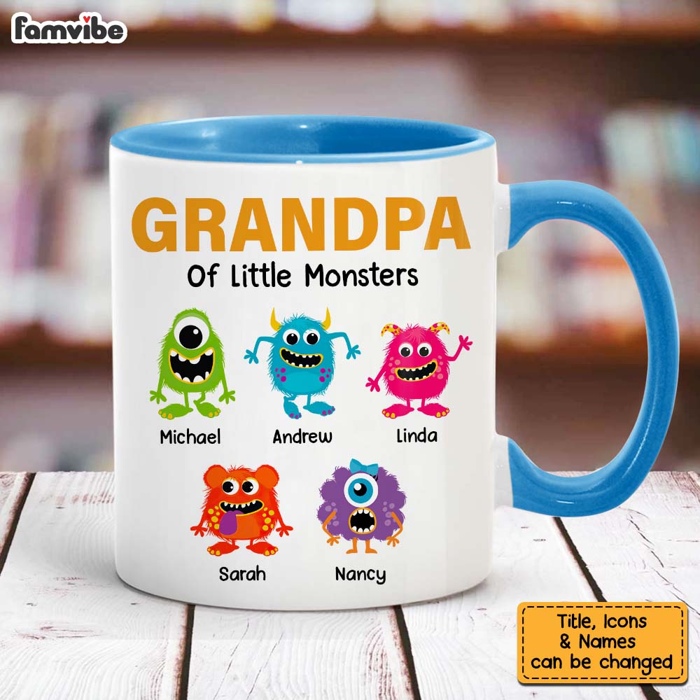 Personalized Grandpa Of Monster Mug Personalized Grandpa Of Monster Mug