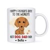 Personalized Happy Fathers Day Dog Mug
