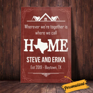 Personalized Home State Canvas