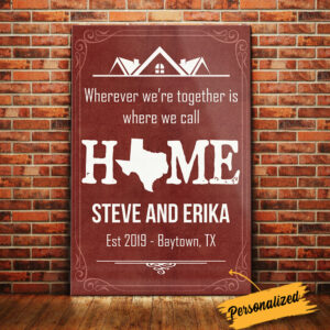 Personalized Home State Canvas 3 1