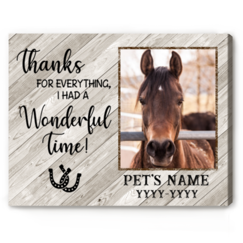 Personalized Horse Remembrance Gifts, Horse Memorial Gift, Loss Of Horse Custom Pet Photo Canvas Print - Best Personalized Gifts For Everyone Personalized Horse Remembrance Gifts, Horse Memorial Gift, Loss Of Horse Custom Pet Photo Canvas Print - Best Personalized Gifts For Everyone