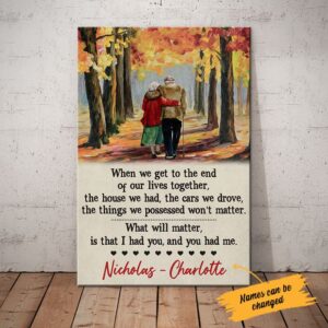 Personalized Husband And Wife Canvas