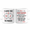 Personalized Husband I Love You To Pieces Mug