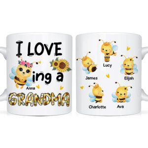 Personalized I Love Being A Grandma Mug