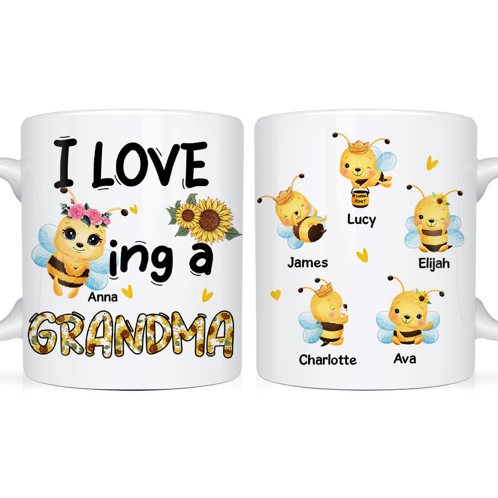 Personalized I Love Being A Grandma Mug Personalized I Love Being A Grandma Mug