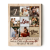 Personalized I Love You Frames For Pictures, Romantic Gift For Girlfriend, Picture Collage Memorable Gift For Partner