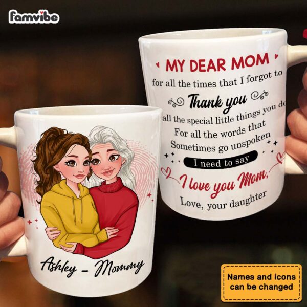 Personalized I Need To Say I Love You Mom Mug