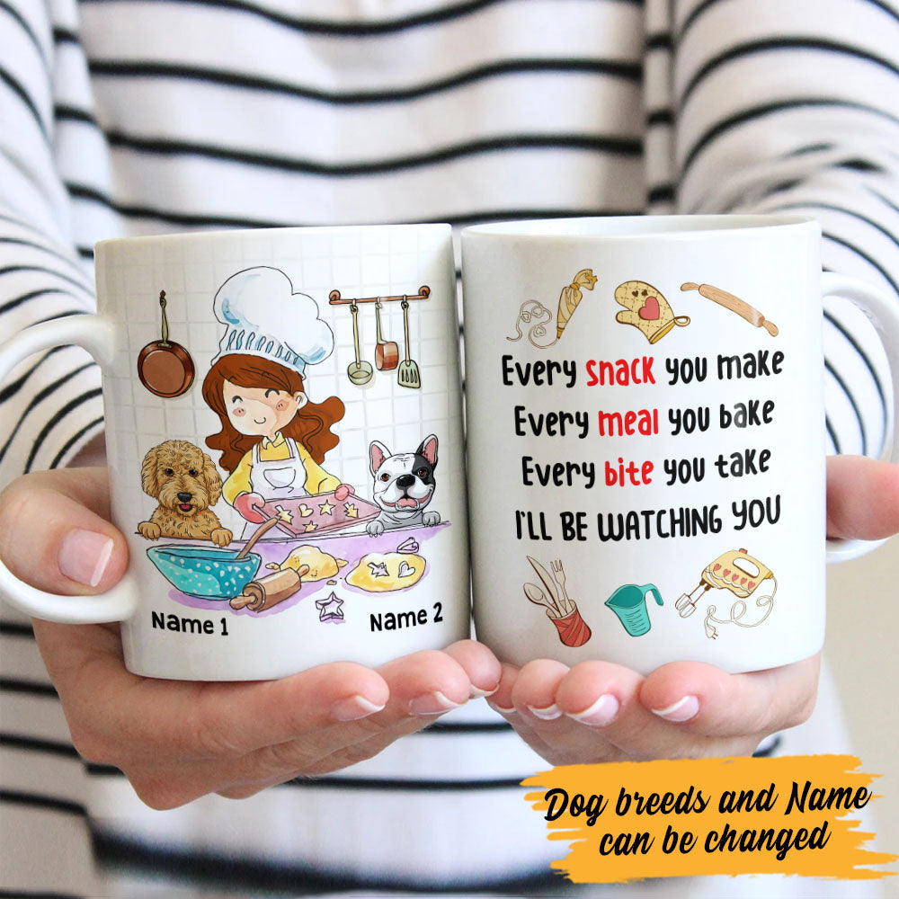 Personalized I Will Be Watching You Dog Mug Personalized I Will Be Watching You Dog Mug