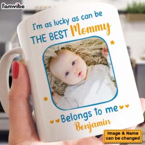 Personalized I’m As Lucky As Can Be Photo Mug