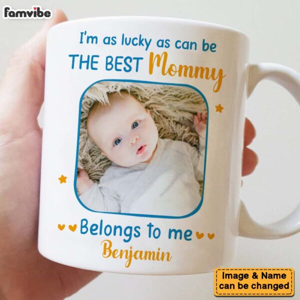 Personalized I’m As Lucky As Can Be Photo Mug