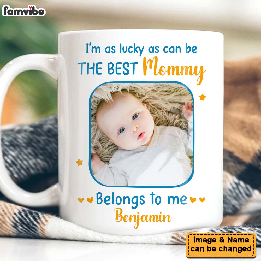 Personalized I'm As Lucky As Can Be Photo Mug Personalized I'm As Lucky As Can Be Photo Mug