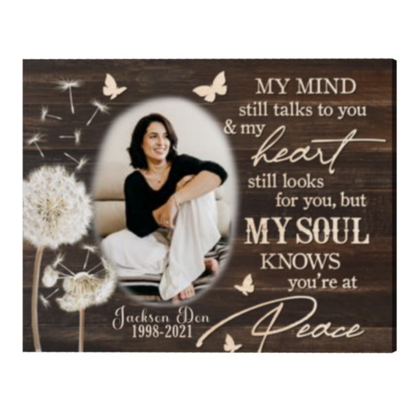 Personalized In Loving Memory Gifts, Remembrance Picture Frame, Heaven In Our Home Canvas