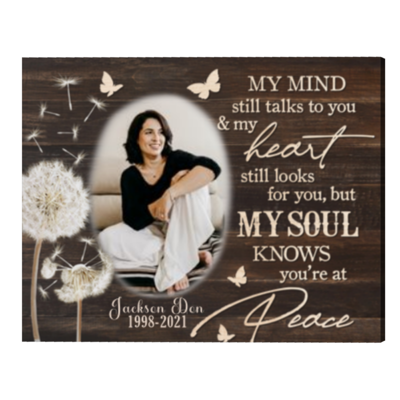Personalized In Loving Memory Gifts, Remembrance Picture Frame, Heaven In Our Home Canvas Personalized In Loving Memory Gifts, Remembrance Picture Frame, Heaven In Our Home Canvas