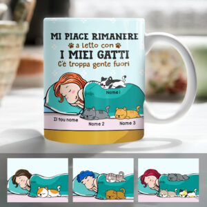 Personalized Italian Cat Gatto Mug