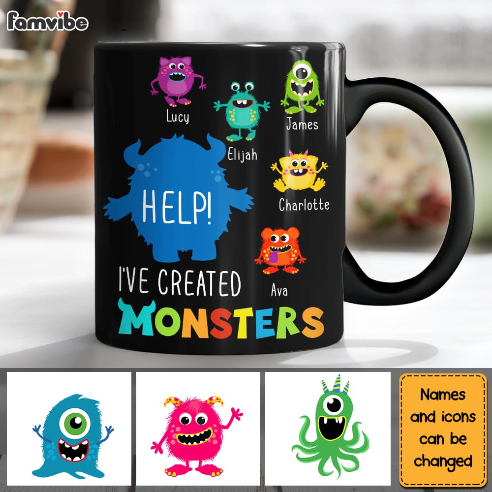 Personalized I've Created Monsters Mug Personalized I've Created Monsters Mug