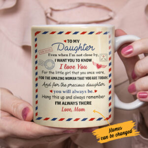 Personalized Letter To Daughter Mug