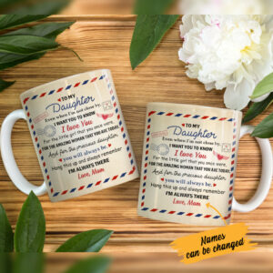 Personalized Letter To Daughter Mug