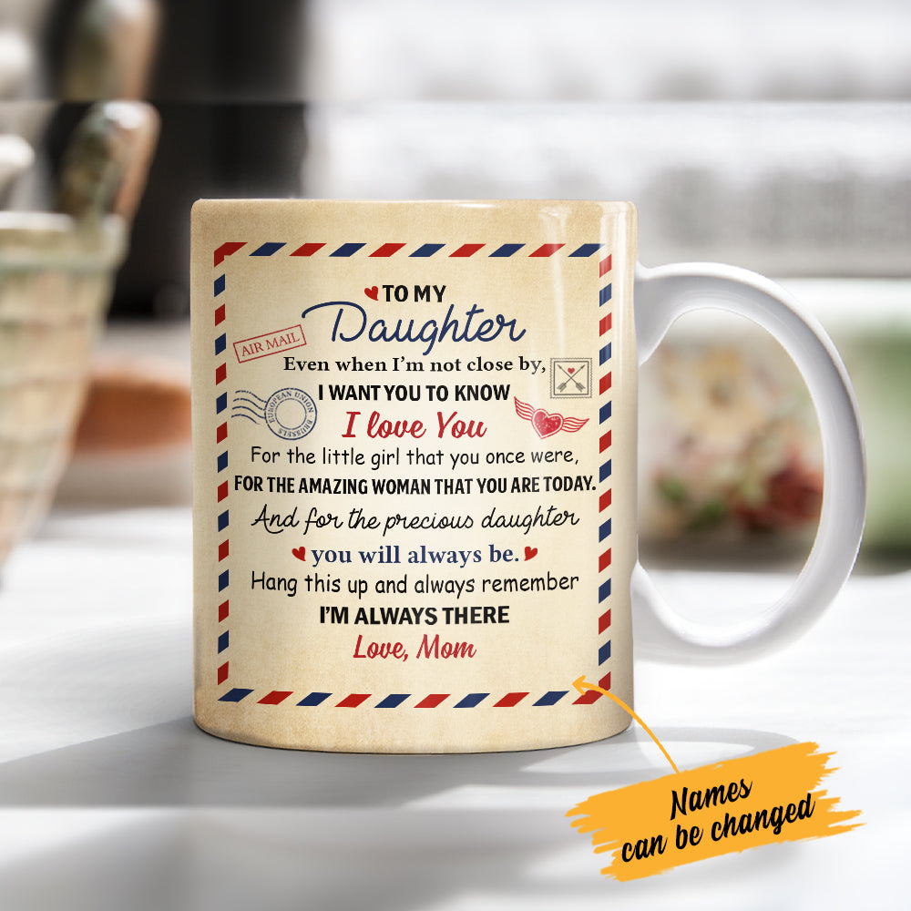 Personalized Letter To Daughter Mug Personalized Letter To Daughter Mug