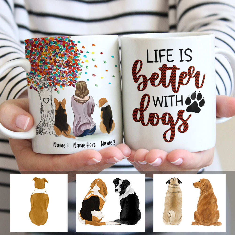 Personalized Life Is Better With Dogs Mug Personalized Life Is Better With Dogs Mug