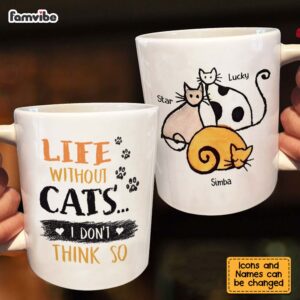 Personalized Life Without Cats I Don’t Think So Mug