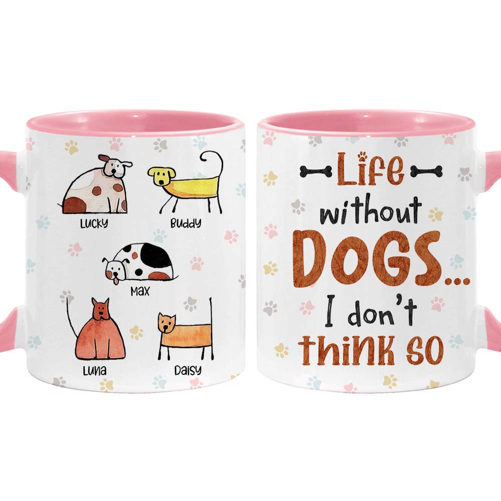 Personalized Life Without Dogs I Don't Think So Mug Personalized Life Without Dogs I Don't Think So Mug