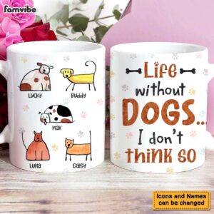 Personalized Life Without Dogs I Don’t Think So Mug