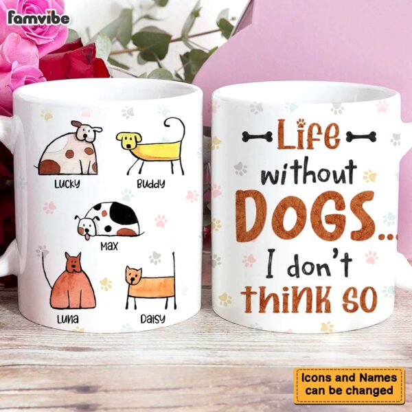 Personalized Life Without Dogs I Don’t Think So Mug