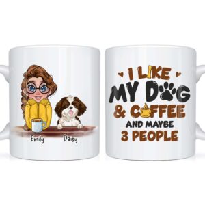 Personalized Like Dog And Coffee Mug