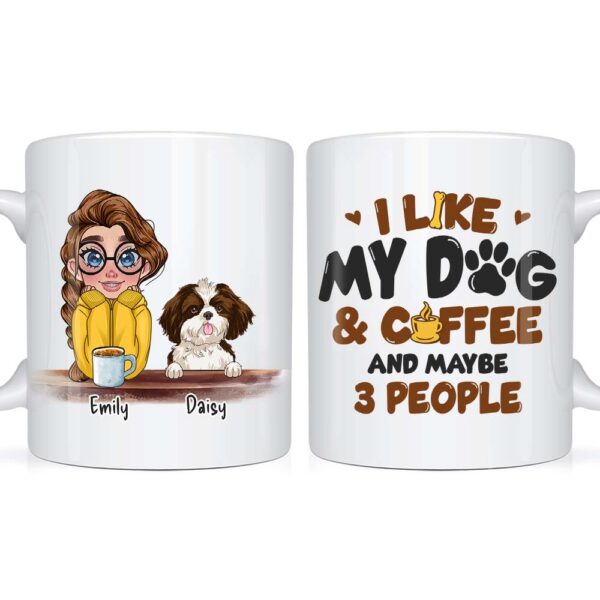 Personalized Like Dog And Coffee Mug