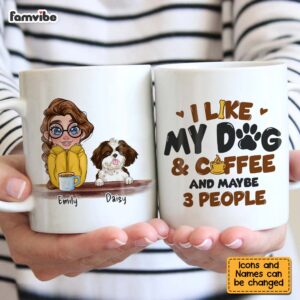 Personalized Like Dog And Coffee Mug