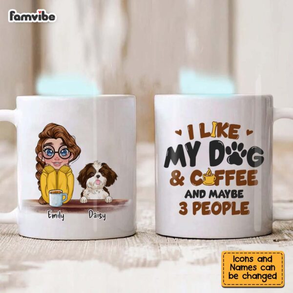 Personalized Like Dog And Coffee Mug
