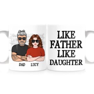 Personalized Like Father Like Daughter Mug