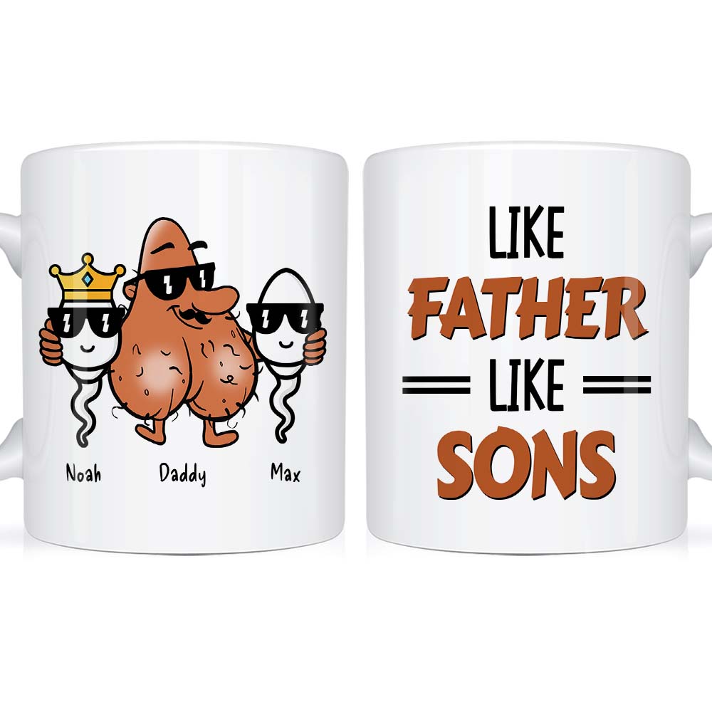 Personalized Like Father Like Son Mug Personalized Like Father Like Son Mug