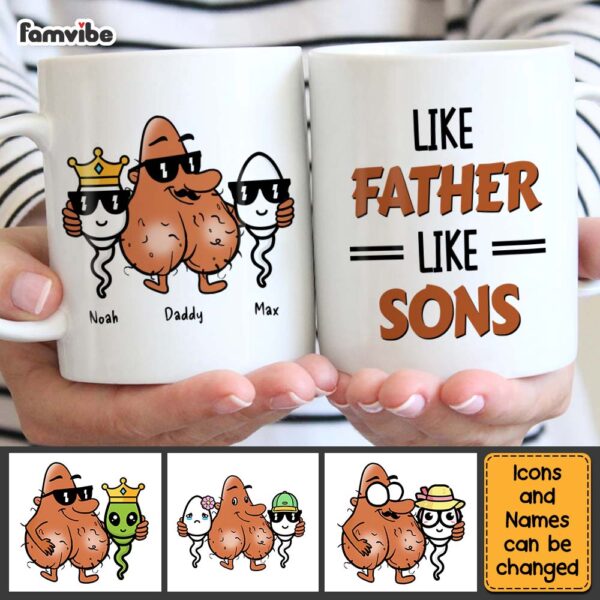 Personalized Like Father Like Son Mug