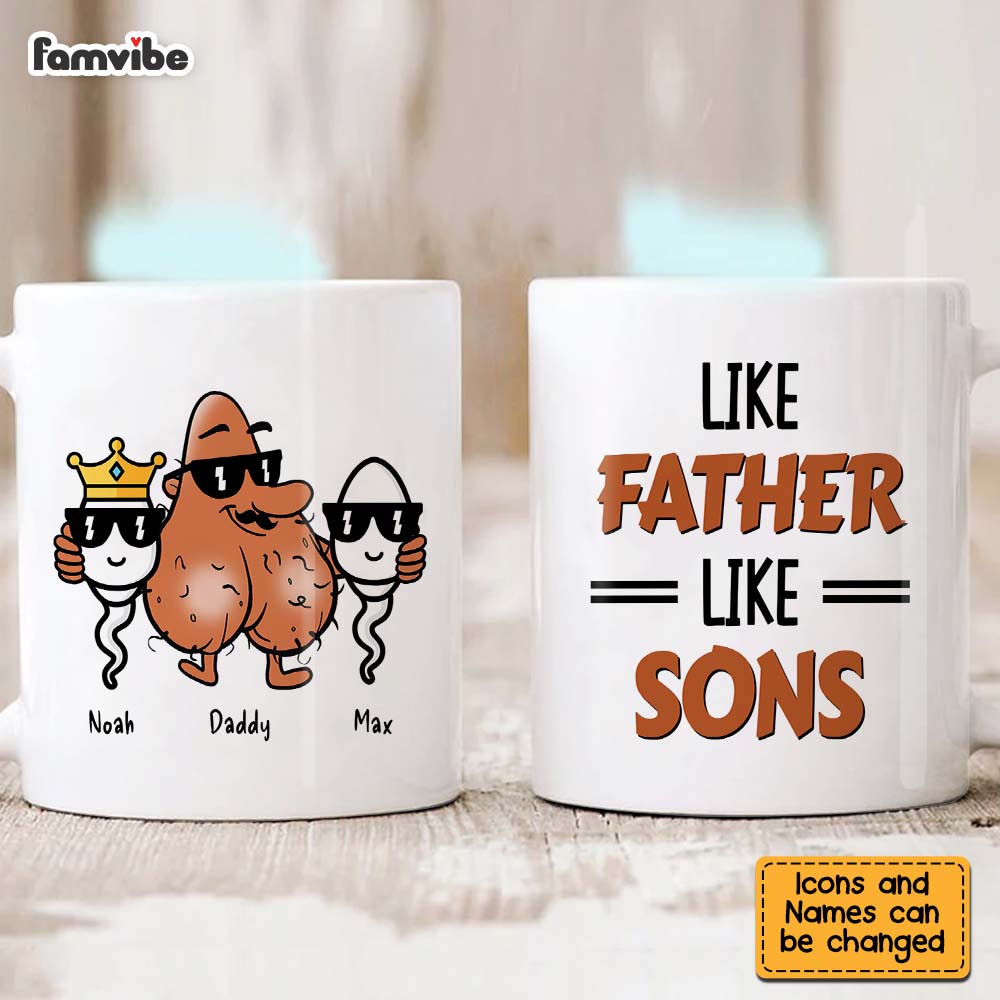 Personalized Like Father Like Son Mug Personalized Like Father Like Son Mug