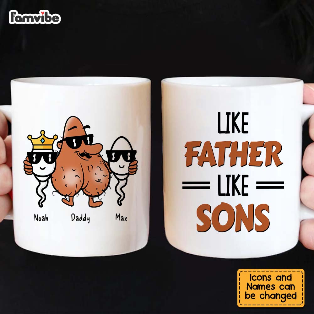 Personalized Like Father Like Son Mug Personalized Like Father Like Son Mug
