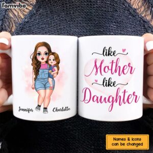 Personalized Like Mother Like Daughter Mug