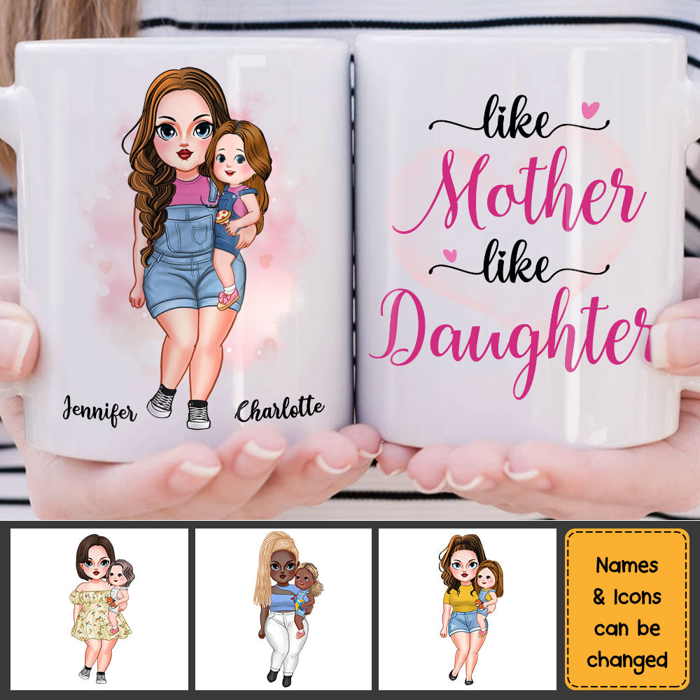 Personalized Like Mother Like Daughter Mug Personalized Like Mother Like Daughter Mug