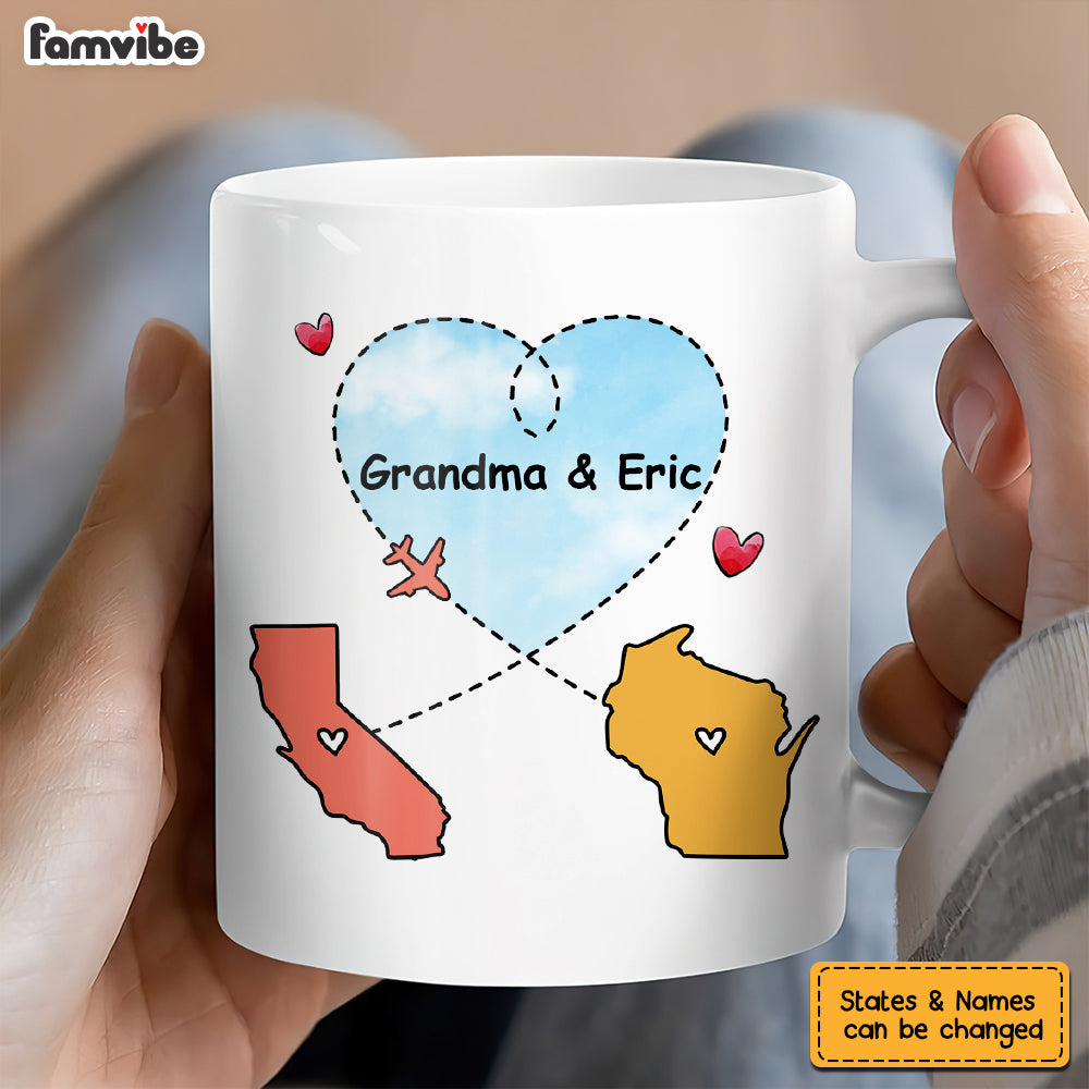 Personalized Long Distance Bear Mug Personalized Long Distance Bear Mug